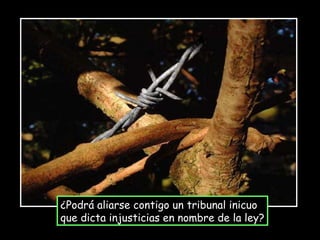 ¿Podrá aliarse contigo un tribunal inicuo que dicta injusticias en nombre de la ley? 