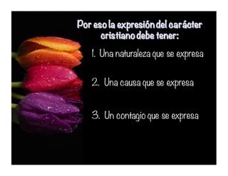 1. Una naturaleza que se expresa1. Una naturaleza que se expresa
2. Una causa que se expresa2. Una causa que se expresa
3. Un contagio que se expresa3. Un contagio que se expresa
 