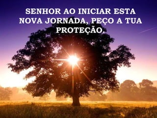 SENHOR AO INICIAR ESTA NOVA JORNADA, PEÇO A TUA PROTEÇÃO. 
