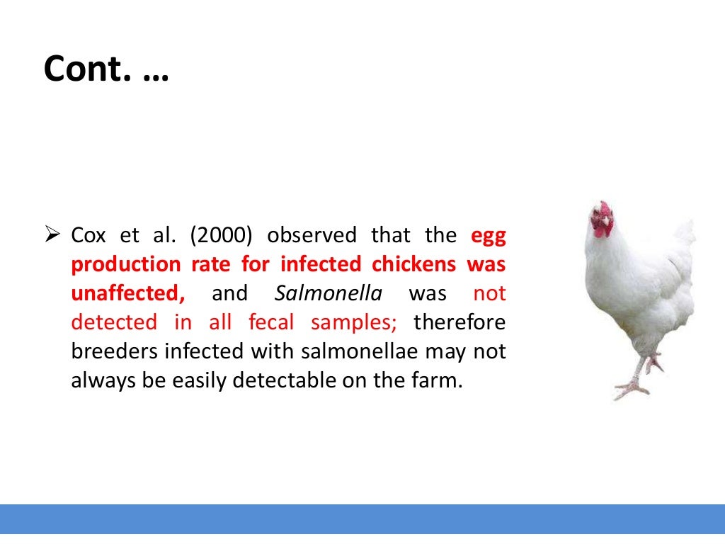 Salmonella in poultry