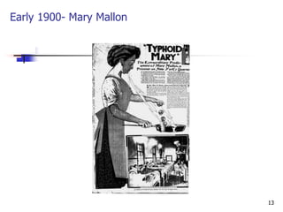 13
Early 1900- Mary Mallon
 