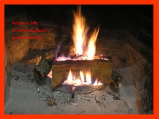 Relame el leño la llama voluptuosa: pasión y muerte