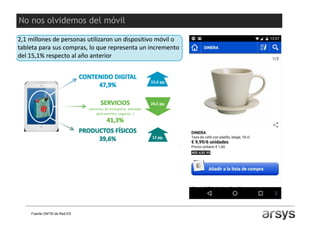 No nos olvidemos del móvil
Fuente ONTSI de Red.ES
 