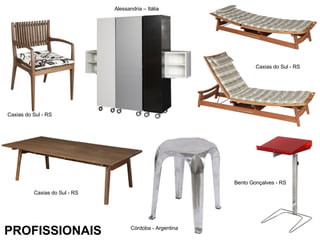 PROFISSIONAIS Caxias do Sul - RS Caxias do Sul - RS Alessandria – Itália Caxias do Sul - RS Córdoba - Argentina Bento Gonçalves - RS 