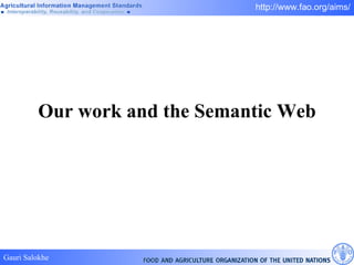 Our work and the Semantic Web 