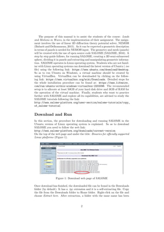 Introductory manual for the open source meshing code SALOME | PDF