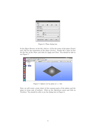 Introductory manual for the open source meshing code SALOME | PDF