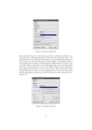 Introductory manual for the open source meshing code SALOME | PDF
