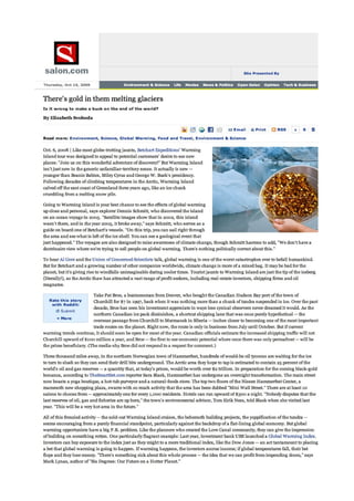 Salon - October 2008 - UBS Greenhouse Index - ilija murisic