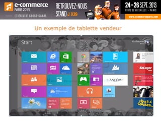 Un exemple de tablette vendeur
 