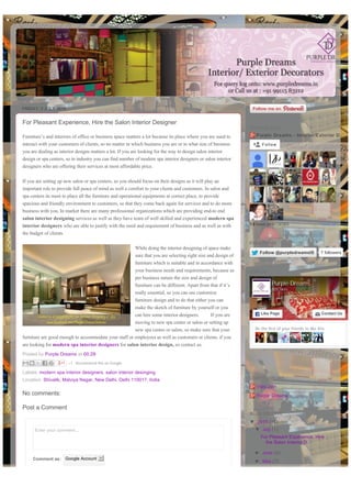 Salon interior designer | PDF