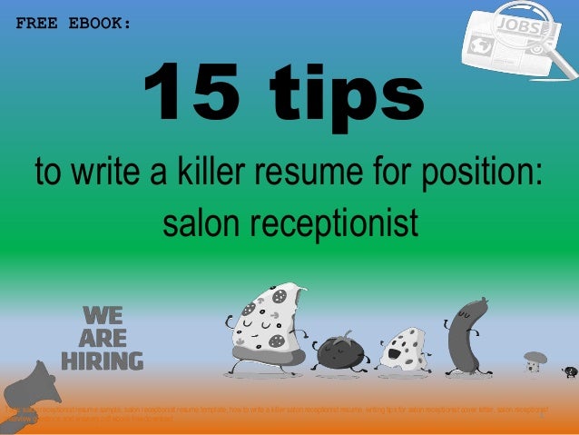 salon receptionist resume sample pdf ebook free download salon receptionist resumes
