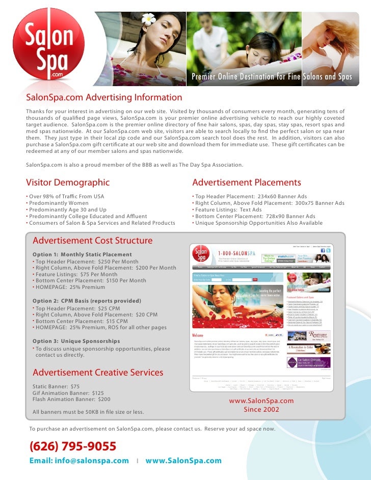 Salon Spa Ad Info 112309
