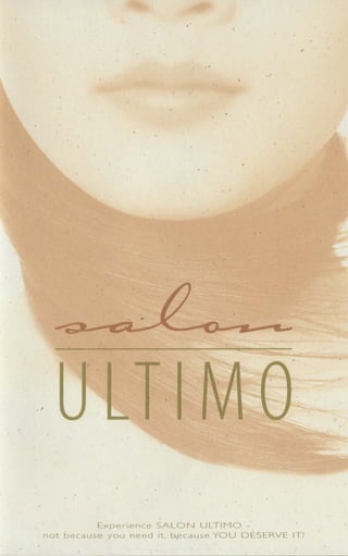 Salon Ultimo Service Menu