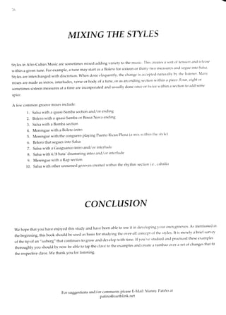 AfroCuban Keyboard Grooves