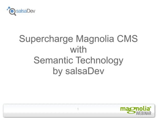 Supercharge Magnolia CMS with Semantic Technology by salsaDev 