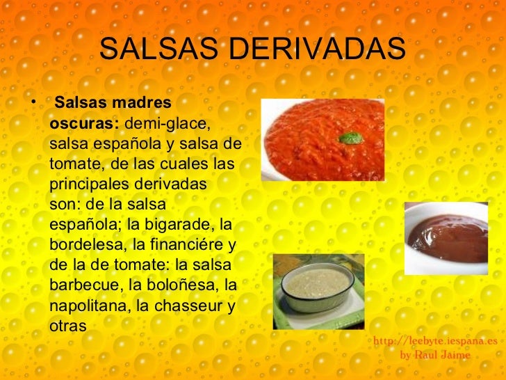 SALSAS MADRES Y DERIVADAS