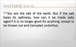 Salt & Light | PPT