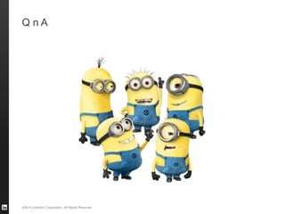 ©2014 LinkedIn Corporation. All Rights Reserved.
Q n A
 