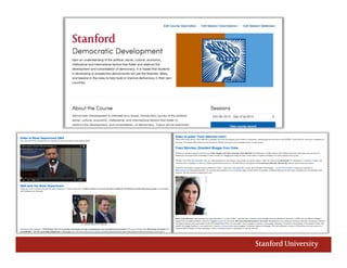 Stanford Digital Learning Forum - Innovations in Online "Courses" 