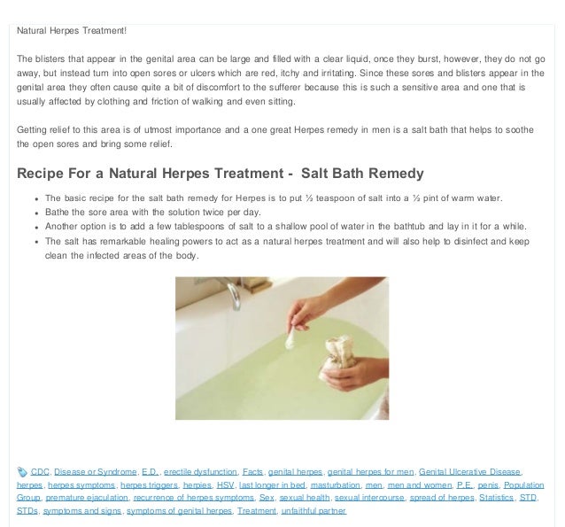 Salt bath herpes_treatment