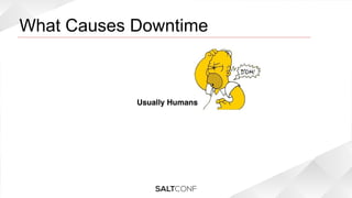 What Causes Downtime

!

Usually Humans

 