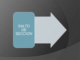 SALTO
DE
SECCION
 