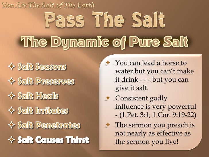 Salt Of The Earth Definition