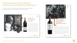 CASE REPOSICIONAMENTO DE MARCA / NOVA IDENTIDADE VISUAL
Posicionamento de Marca
Anúncios de Produtos premium
Por serem os produtos ícone da marca, eles imprimem a mesma identidade
da vinícola, elevando o valor e apresentando a história da Salton.
 