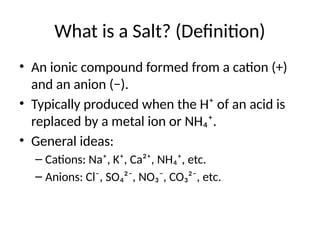Salts_Chemistry_Presentation_EN chemical | PPTX