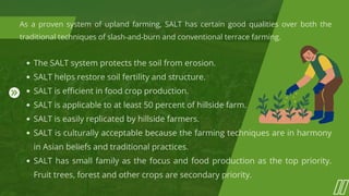 Salt Planting Method SALT SYSTEM 1&2- Sloping Agricultural Land Technology and Simple Agro ...
