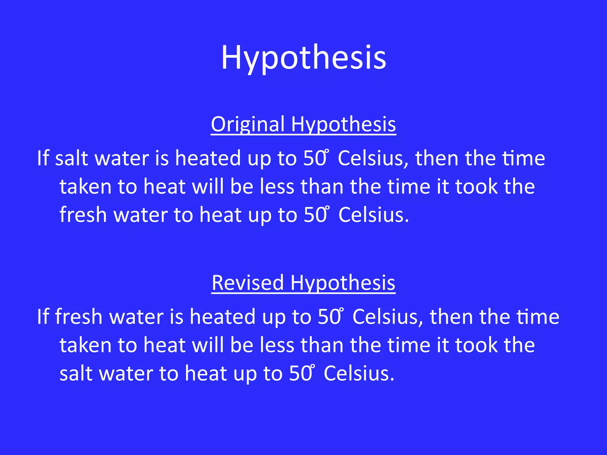 Salt Water And Fresh Water Experiment