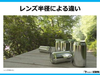 レンズ半径による違い
レンズ半径=0.1
 