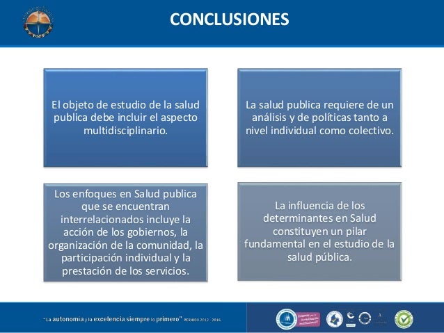 Objetos de Estudio de la Salud Publica