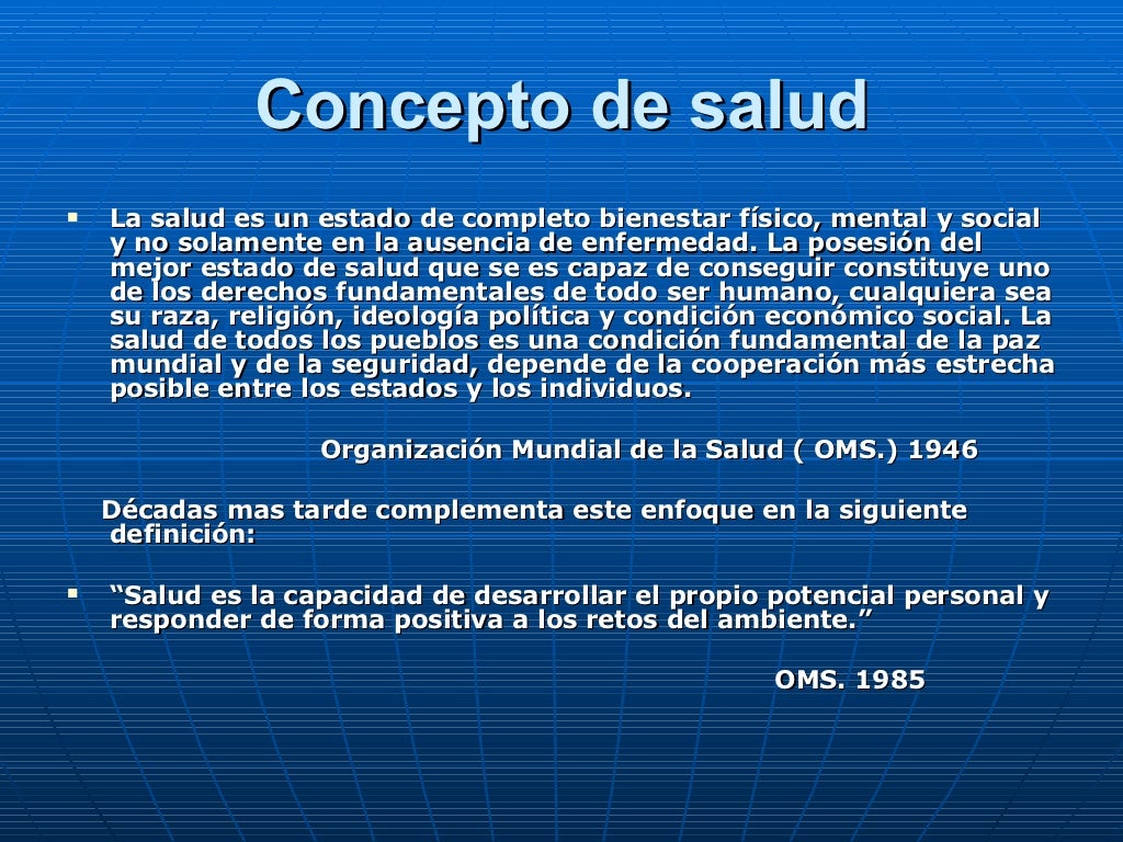 Salud y Enfermedad. Determinantes de salud. Noción de Riesgo.