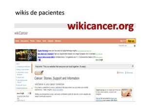 wikis de pacientes
 