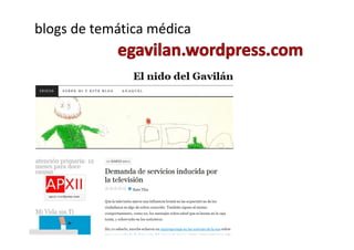 blogs de temática médica
 