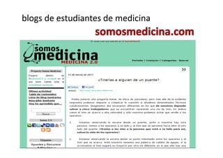blogs de estudiantes de medicina
 
