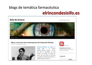blogs de temática farmacéutica
 