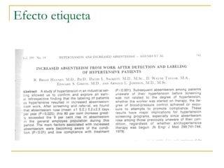 Efecto etiqueta  