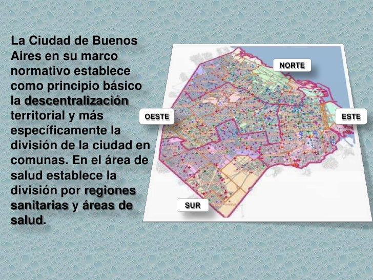 Resultado de imagen para REGIONES SANITARIAS CABA