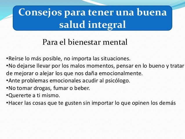 Salud integral Salud integral