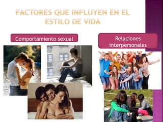 Comportamiento sexual Relaciones 
interpersonales 
 