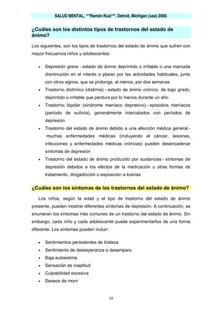 SALUD MENTAL ADOLESCENTES