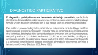 DIAGNOSTICO PARTICIPATIVO
 