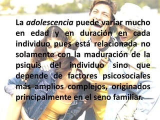 Salud Mental en la pubertad
