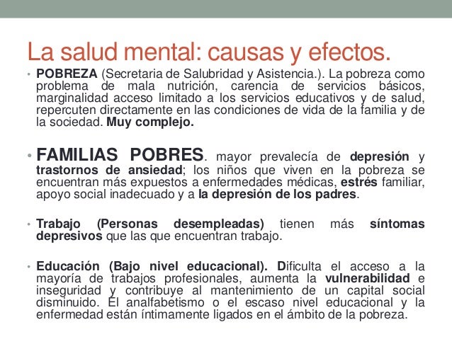 Causas Y Consecuencias De La Salud Mental - Descargar Peliculas Gratis