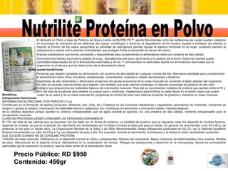 Precio Público: RD $950 Contenido: 450gr Nutrilite Proteína en Polvo <ul><li>El Alimento en Polvo a base de Proteína de So...