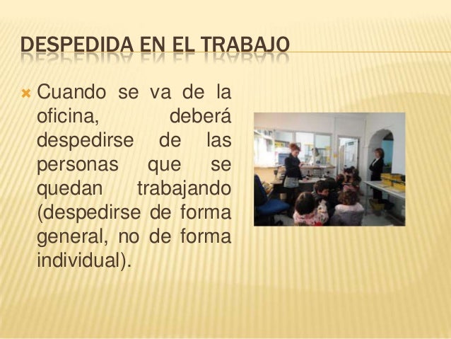 Saludos y despedidas en el trabajo ktm