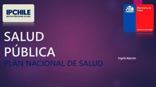 SALUD
PÚBLICA
PLAN NACIONAL DE SALUD
Ingrid Alarcón
TENS
 